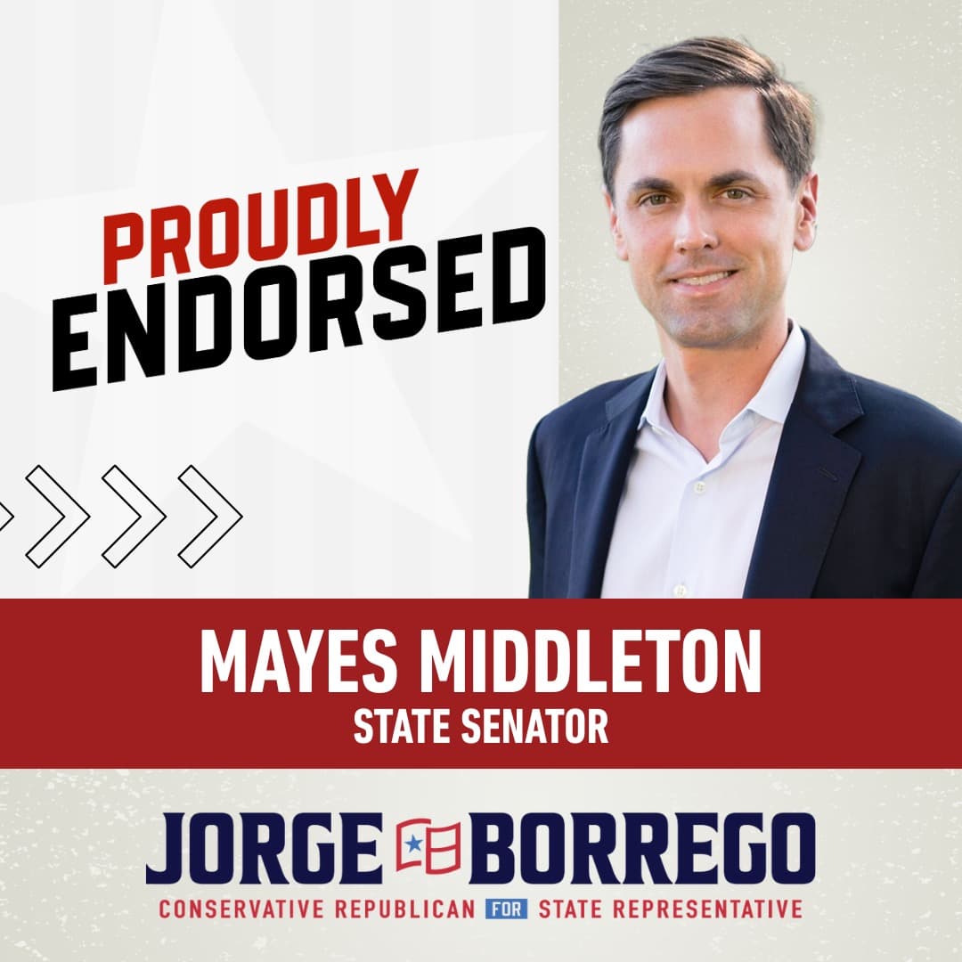 State Senator Mayes Middleton endorsement