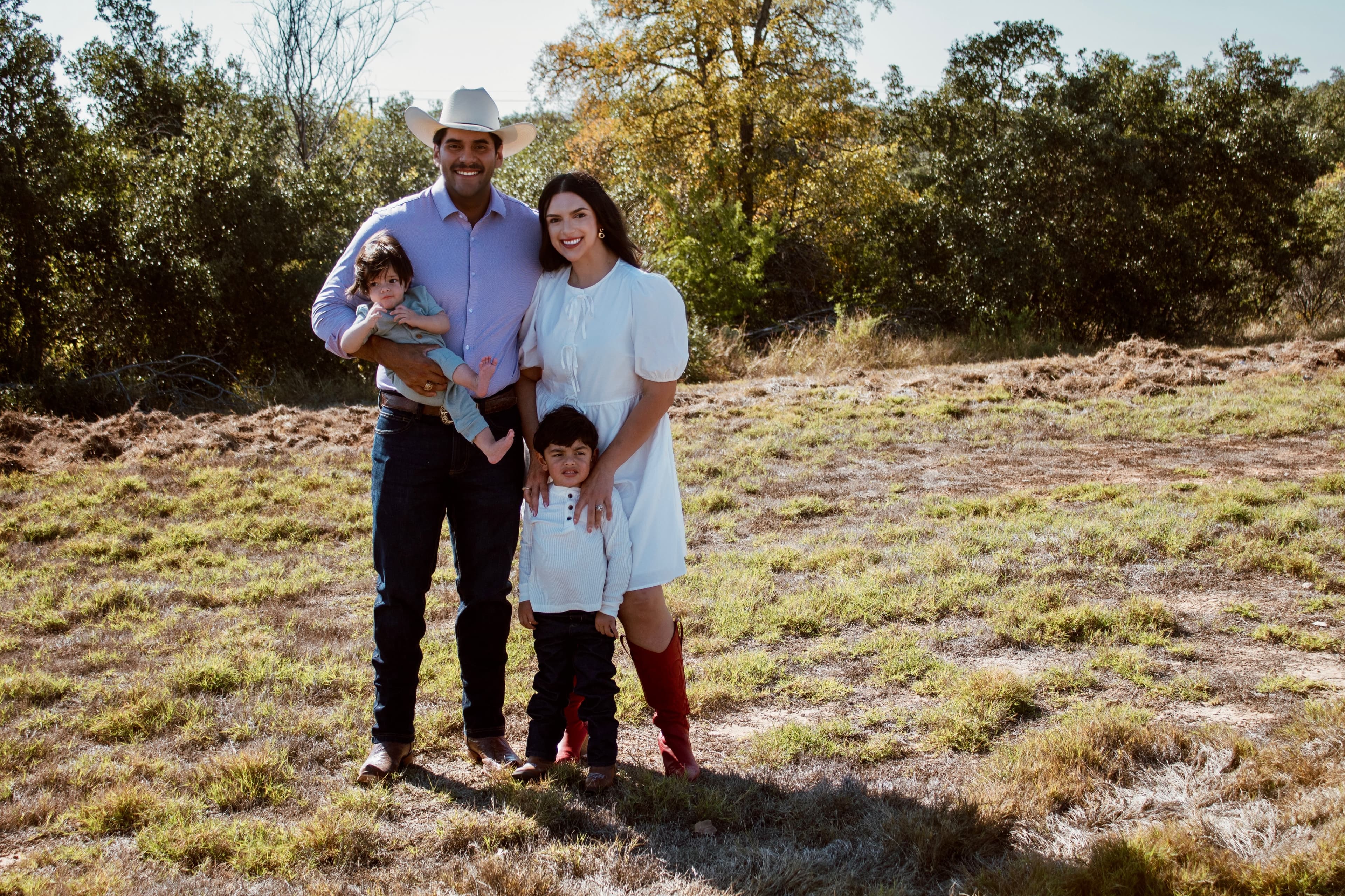 Jorge Borrego with his family