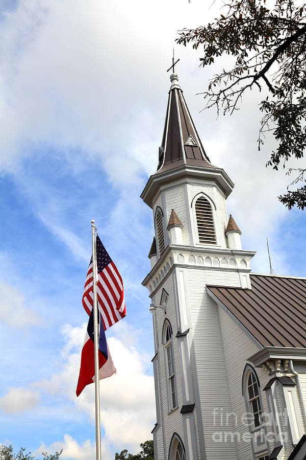 Texas flag inspired graphic representing conservative values